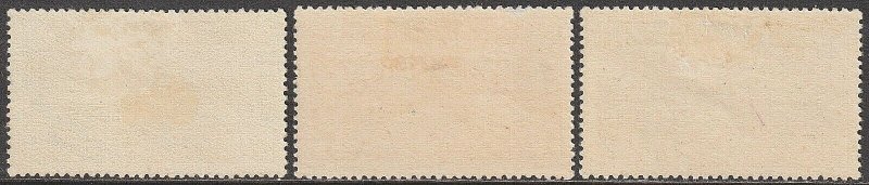 EDSROOM-14665 New Zealand 179-81 H 1925 Complete Dunedin Exhibition CV$54.25