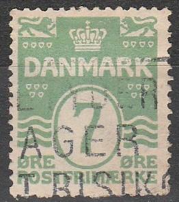 Denmark #91   F-VF Used  CV $7.75  (A7510)