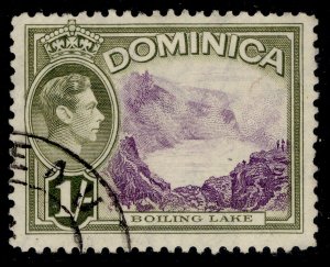 DOMINICA GVI SG106, 1s violet & olive-green, FINE USED.