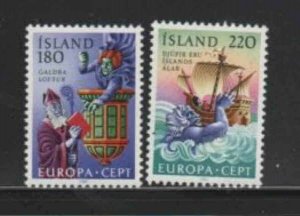 ICELAND #541-542 1981 EUROPA MINT VF NH O.G