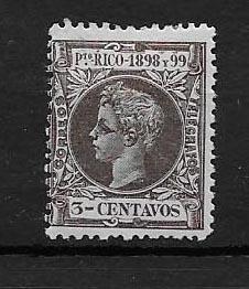 PUERTO RICO STAMP, VFU,3 CENTAVOS 1898  #16NOV2