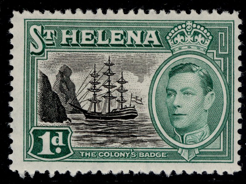 ST. HELENA GVI SG149, 1d black & green, M MINT. 