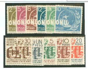 Mexico #813-818/C158-C162 Mint (NH) Single (Complete Set)