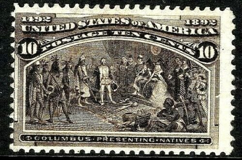 [FE]    US #237 MNH 1893 Classic 10c 'Columbian Exposition' Stamp...Ships Free!  