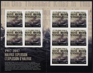 Canada New Issue Booklet MNH Halifax Explosion, Ships