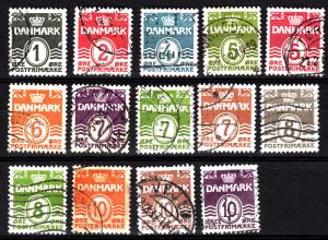 Denmark 220-230 used set