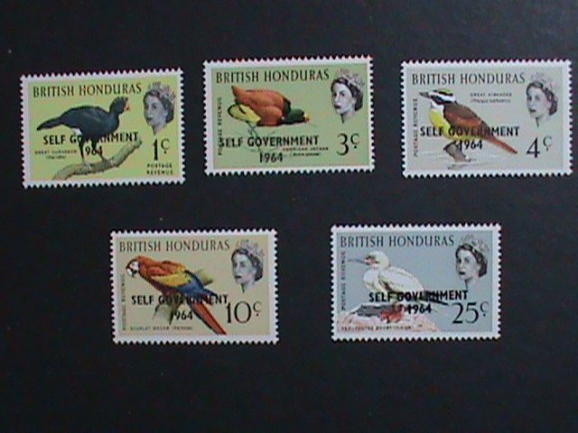 ​BRITISH HONDURAS-1964 SC#182-6 SELF GOVERNMENT-LOVELY BIRDS-MNH-VERY FINE