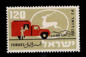 ISRAEL Scott 150 MH* Post office stamp without tab