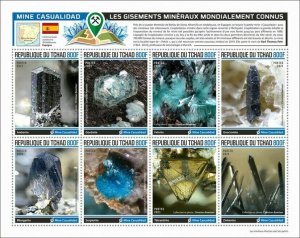 2021/10- CHAD - MINERALS DEPOSITS                 8V complet set MNH  T