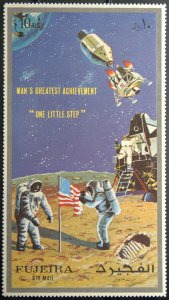 Fujeira Michel 1156 APOLLO XI Moon Landing July 1969 Air Mail