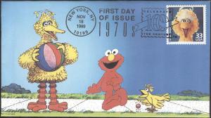 #3189c Sesame Street UNC FDC