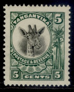 TANGANYIKA GV SG89, 5c green, M MINT. Cat £15.