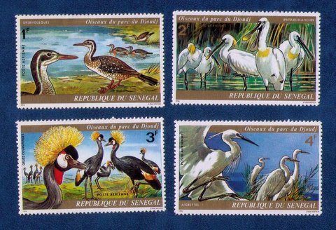 Senegal C130-C133 MH Complete Set Very Fine (1974):Airmail Set..