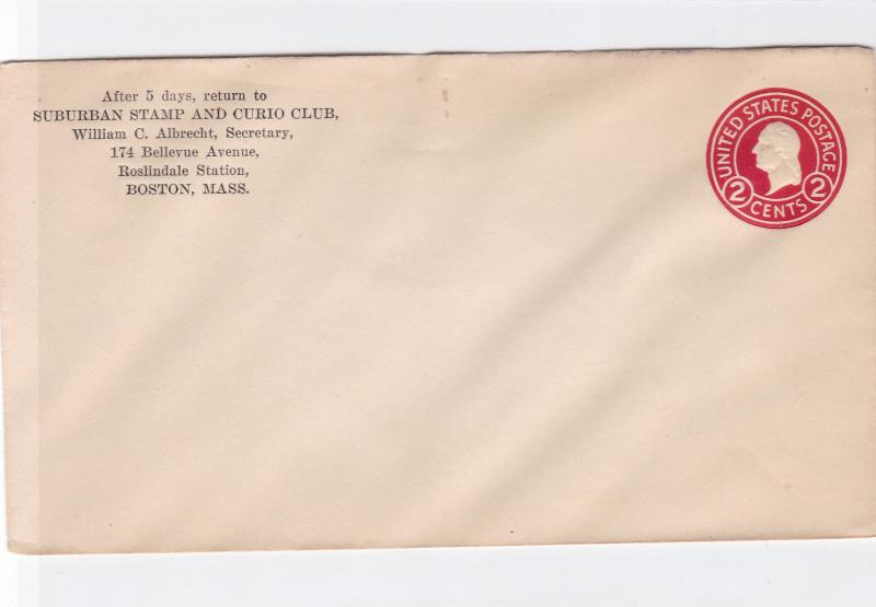 united states suburban stamp club  stamped stamps cover  ref r15860