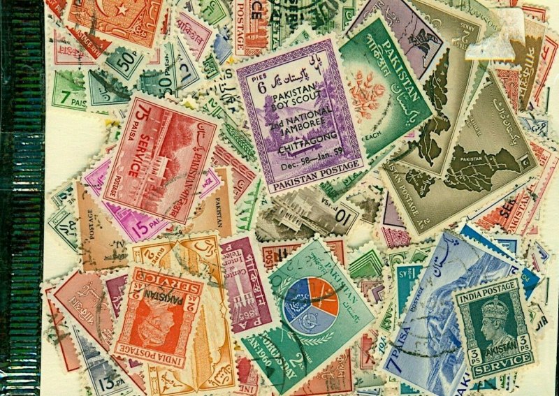 Pakistan Stamp Packet of 200 All Different Fine Used Stamps