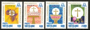 VATICAN CITY 1985 EUCHARISTIC CONGRESS Set Sc 761-764 MNH