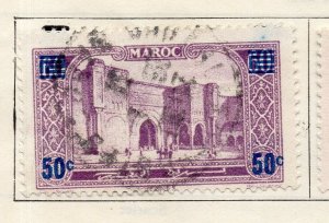 Morocco French Protectorate 1929 Early Issue Fine Used 50c. Surcharged NW-94099