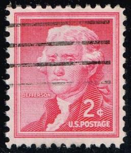 US #1033 Thomas Jefferson; Used (0.25)