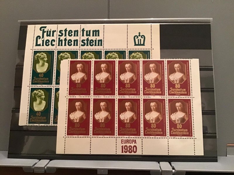 Liechtenstein Europa 1980 mint never hinged stamps R22846