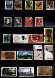 New Zealand Scott 438--458 Used short set, 20 out of 21 stamps from 1970 set