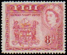 Fiji #146 Never Hinged Complete Set, 1953, Never Hinged