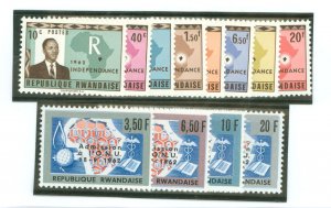 Rwanda #1-12 Unused Single (Complete Set)