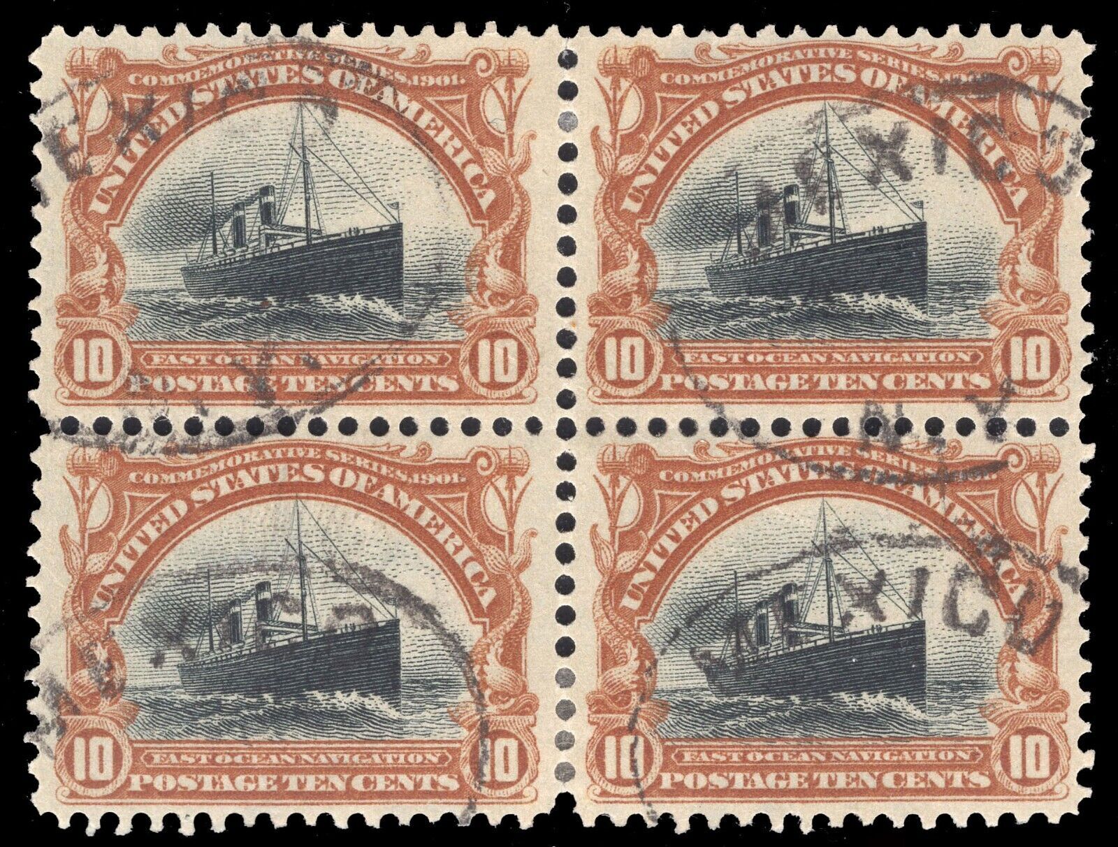 US Stamps 299 Block Used LOT 71671 United States, General Issue