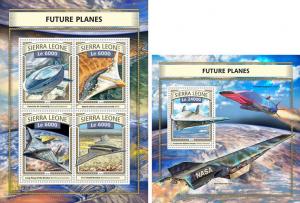 Sierra Leone Future Planes Aviation Space MNH stamps set