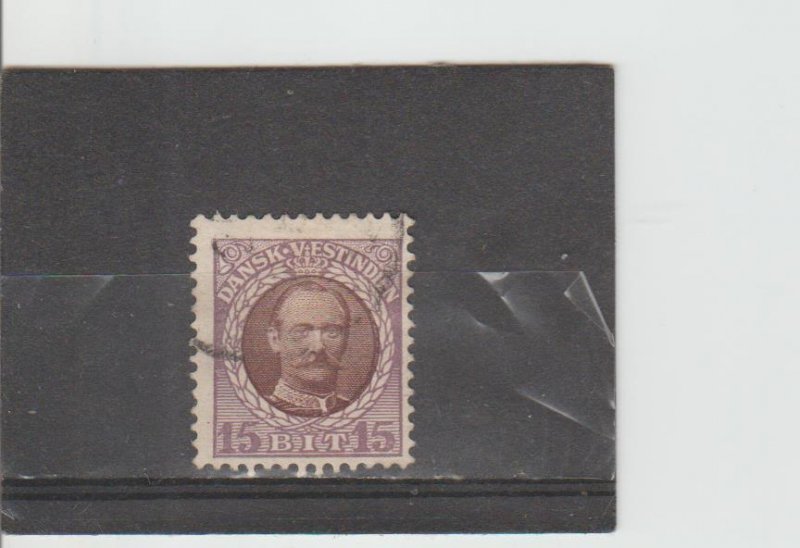 Danish West Indies  Scott#  45  Used  (1908 Frederik VIII)