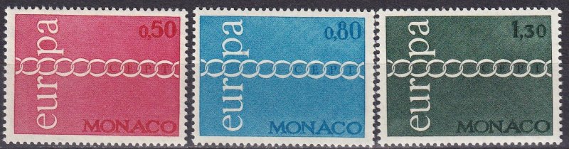 Monaco #797-9  MNH CV $15.00 (Z5324)