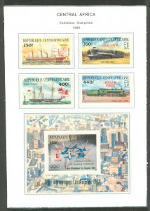 Central African Republic #701-05 Mint (NH) Single (Complete Set)