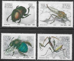 South West Africa #582-5 MNH Set - Insects