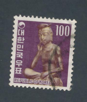 Korea 1969 Scott 652 used - 100w, Miruk Bosal
