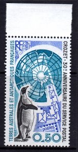 French Southern Antarctic Territory 1991 Penguins - Postal Anniv.  MNH SG 271