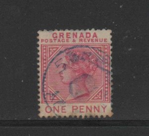 GRENADA #30 1887 1p QUEEN VICTORIA F-VF USED b