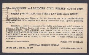 1942 SOLDIERS & SAILORS CIVIL RELIEF ACT OF 1940 HOW TO APPLY FOR RELIEF