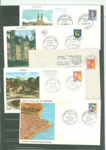 France 1091-1094 1964 Niort, Gueret, Agen, Saint Denis reunion