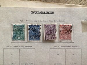 Bulgaria stamps on folded pages A11726