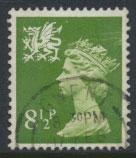 Great Britain Wales  SG W26 SC# WMMH11 Used  see scan 1 center band