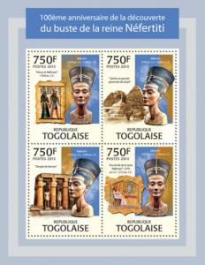 TOGO 2013 SHEET NEFERTITI BUST tg13309a