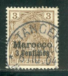 Morocco German Offices Abroad - Scott # 7, used, cds Tanger