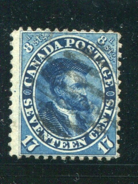 Canada #19 Used signed   F-VF  Lakeshore Philatelics