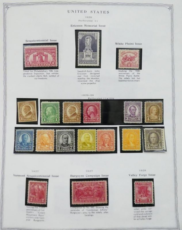 EDW1949SELL : USA Nice, all Mint Starter collection on pages between 1909-1961.