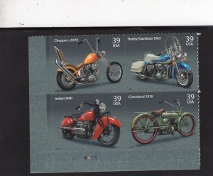 4085-4088 American Motorcycles, MNH LL-PB/4 (#V11111)