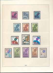 EUROPA 1966/67 MNH on Pages(Aprx 85 Stamps) (HP196) 