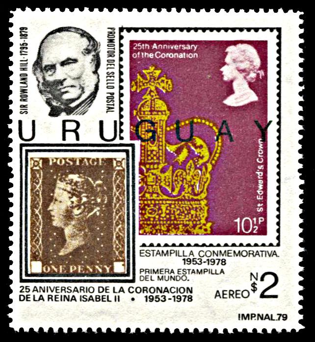 Uruguay C439b, MNH, Centennial of Death of Sir Rowland HIll