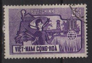 Vietnam 1963 Scott 210 used - FAO, Freedom of Hunger 