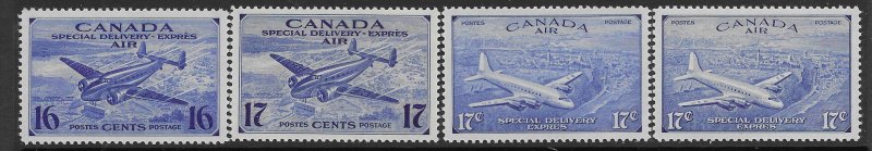 Canada CE 1-4 1942 set 4  VF  Mint NH