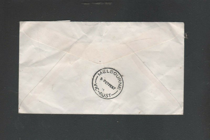 Australia Stamp 50th Anniversary First Air Mail Watson 1967 Mt Gambia Melbourne