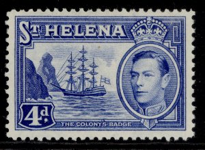 ST. HELENA GVI SG135b, 4d ultramarine, M MINT.